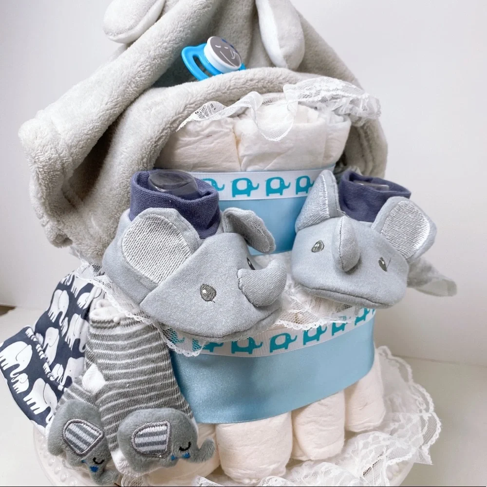 Elephant Diaper Cake
